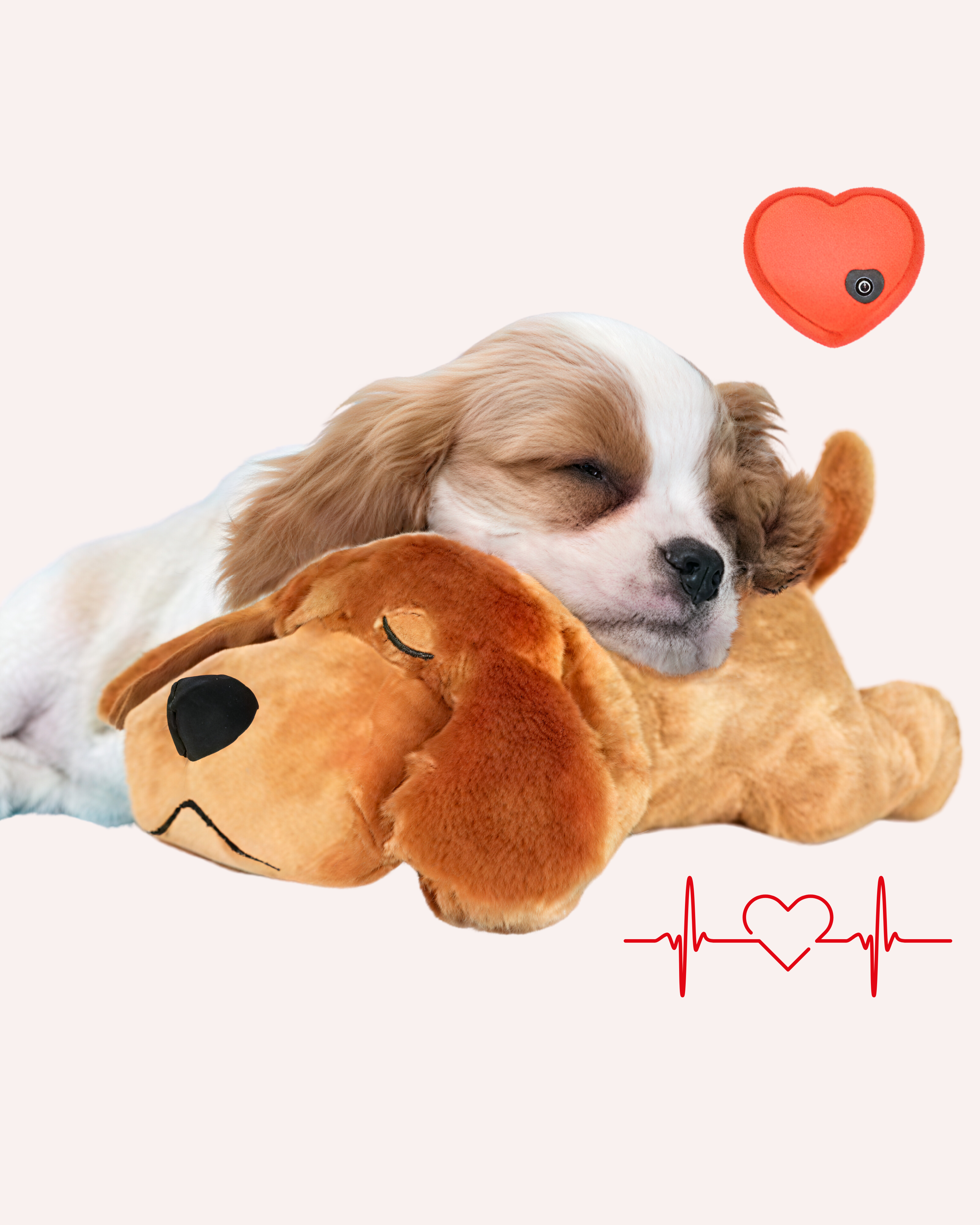 Dog Heartbeat Plush Toy