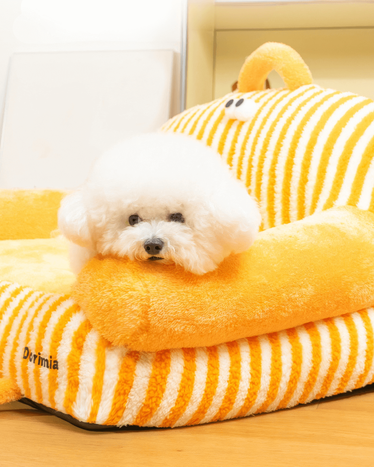 Striped Cozy Pet Sofa