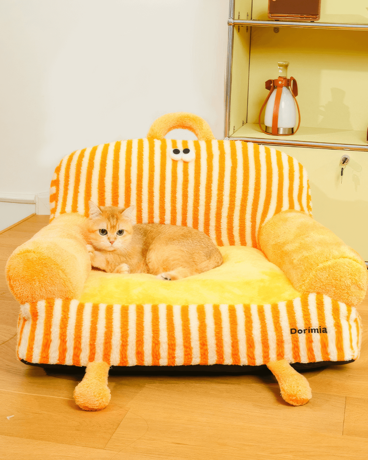 Striped Cozy Pet Sofa