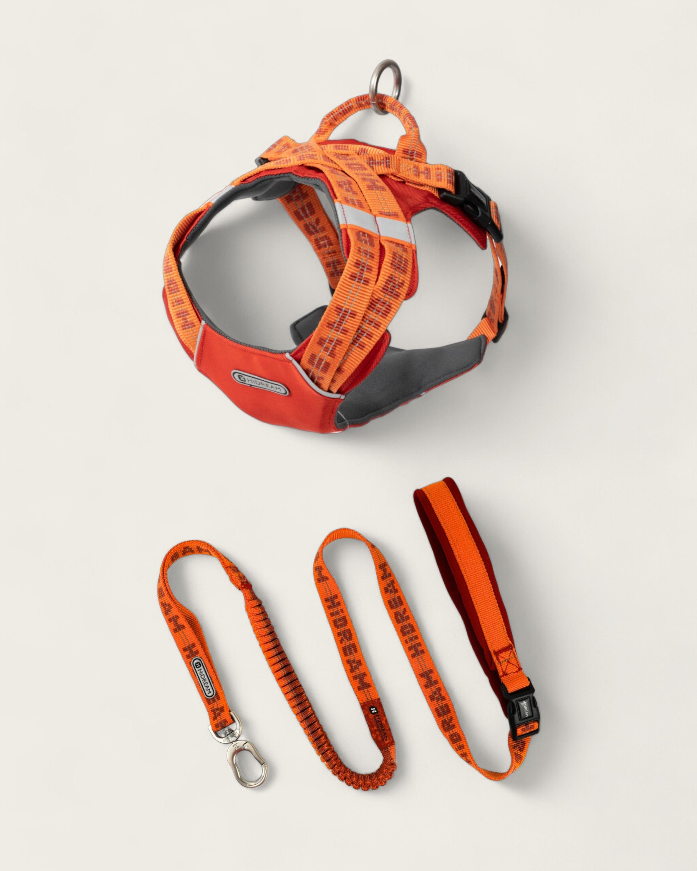 Bobo Reflective Vest Dog Harness Walk Set orange