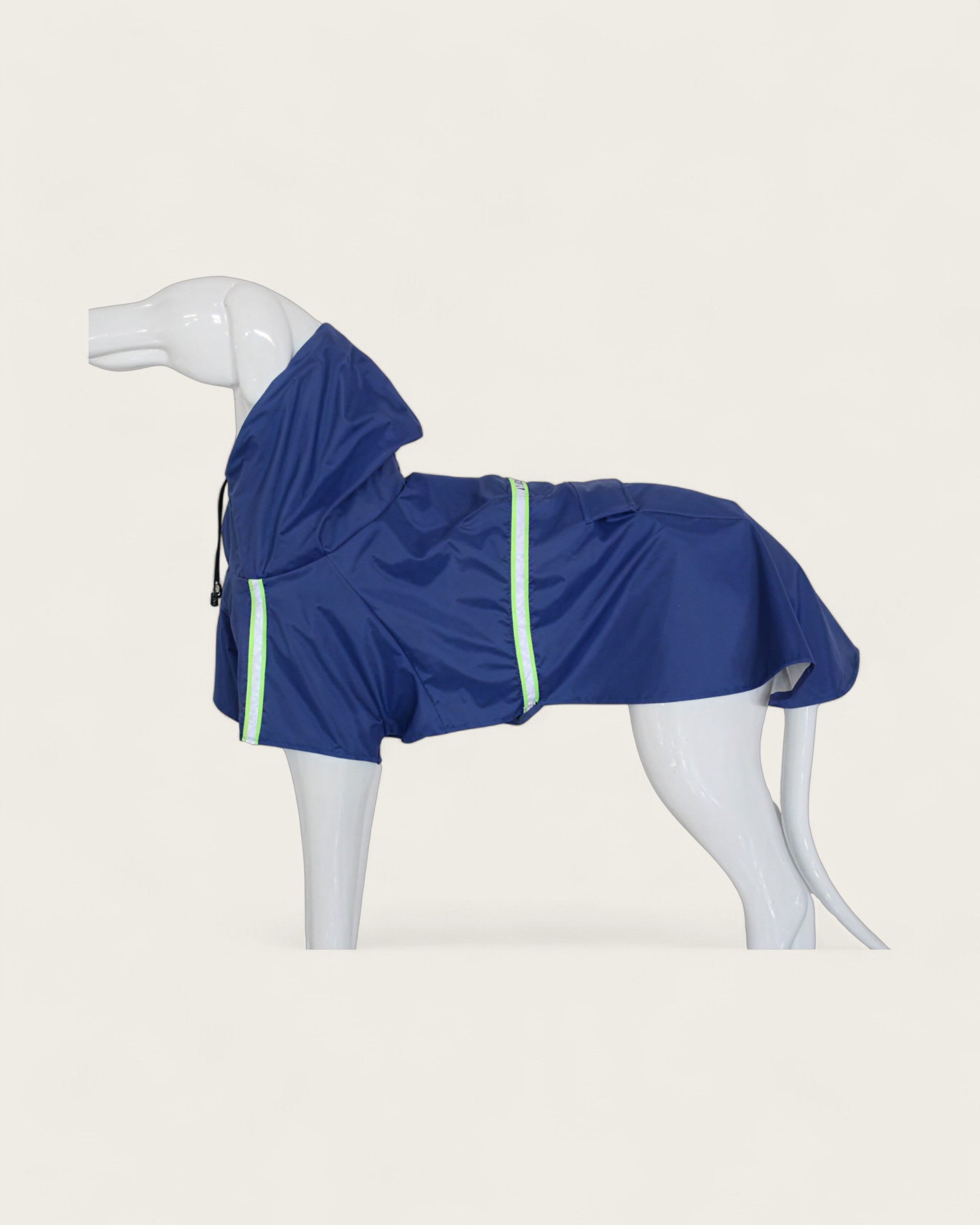 Dog Waterproof Hooded Raincoat blue