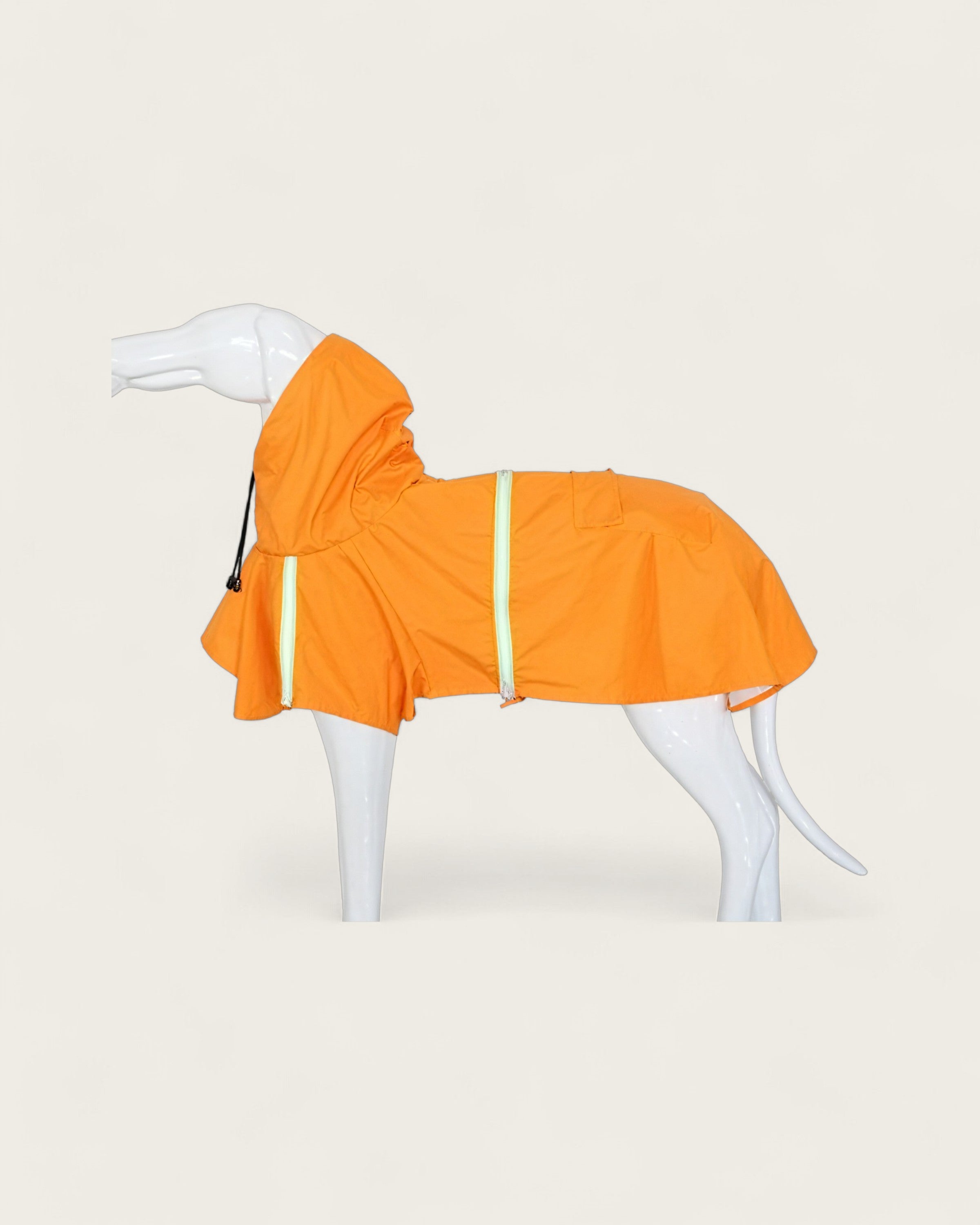 Dog Waterproof Hooded Raincoat orange