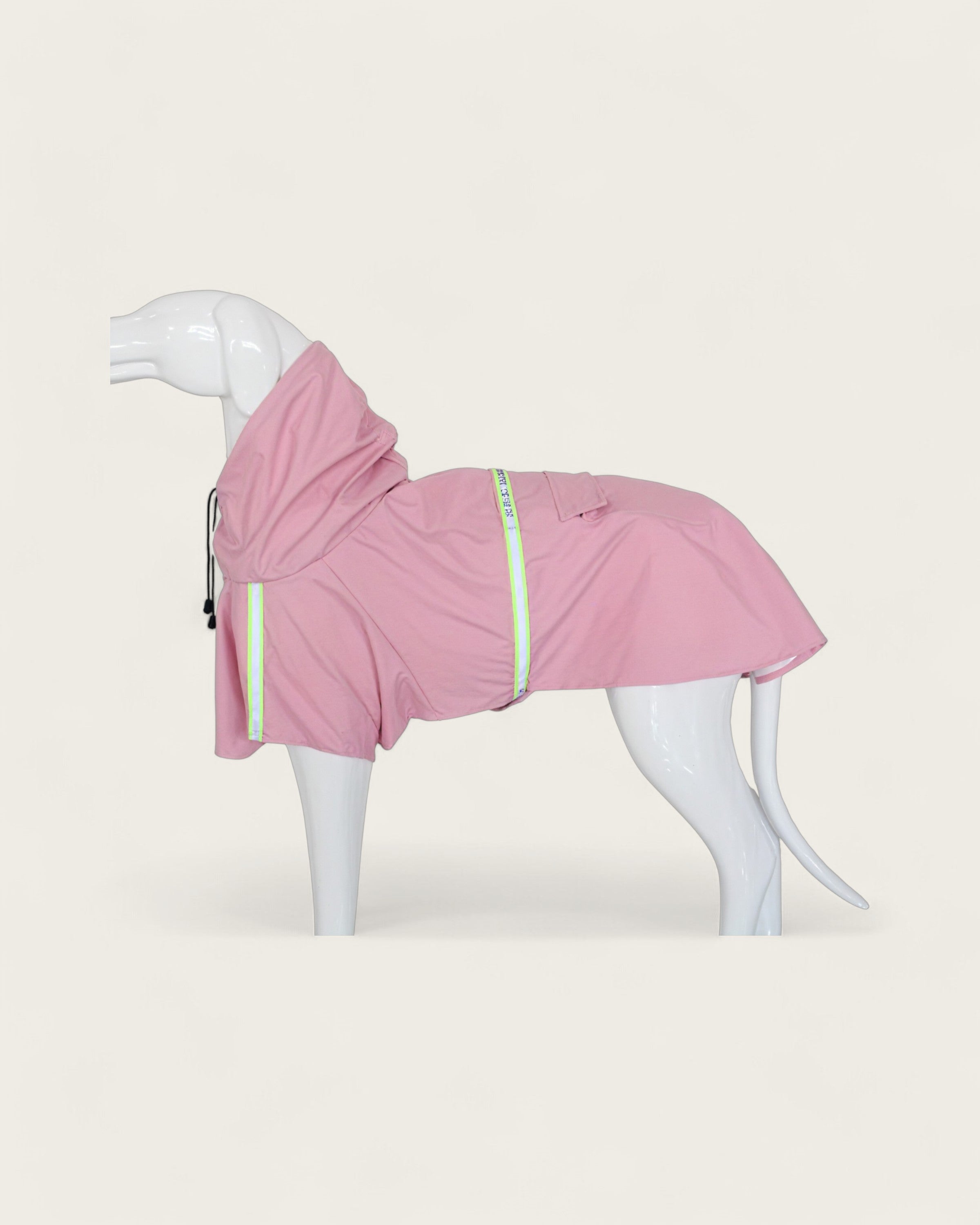 Dog Waterproof Hooded Raincoat pink