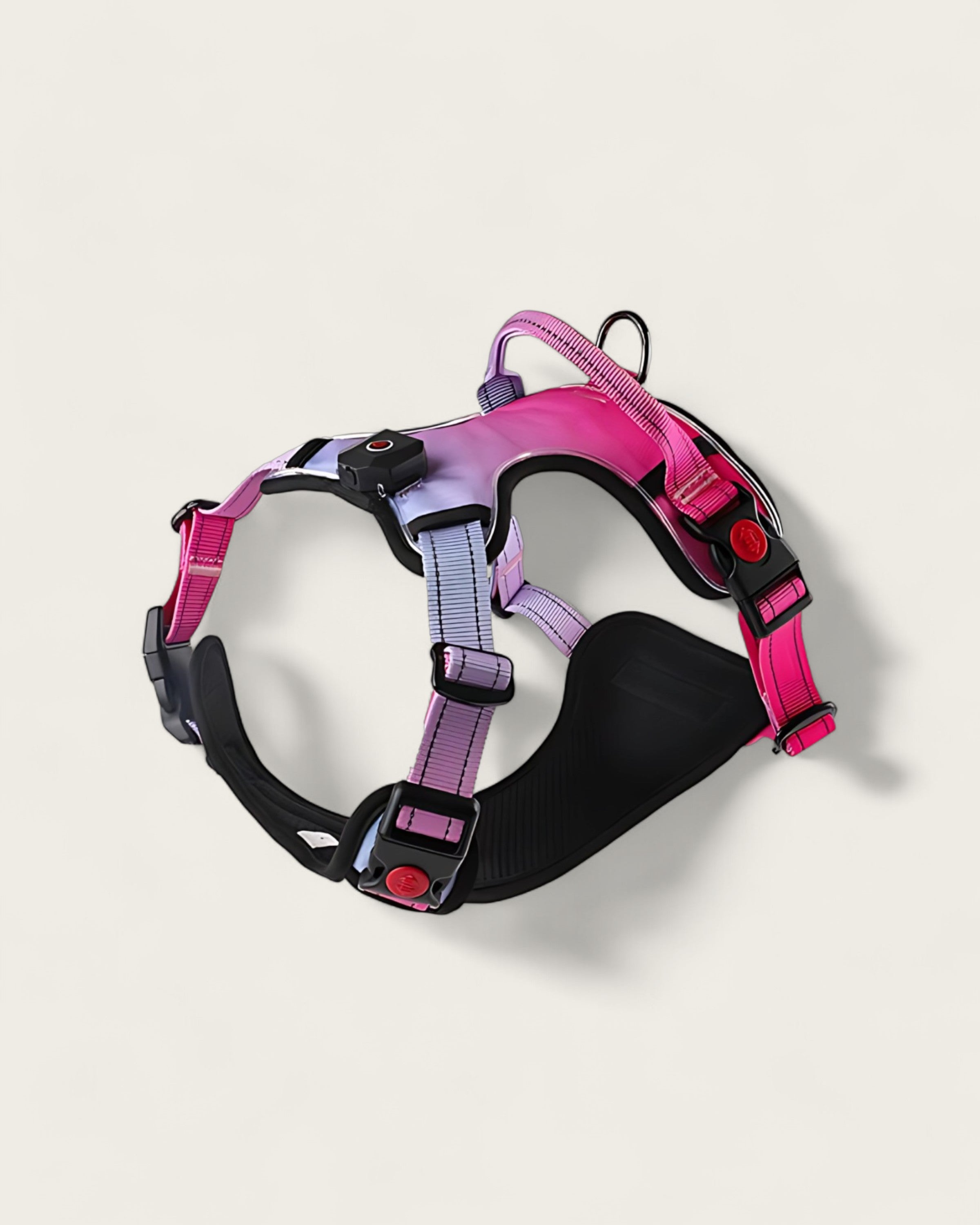 LED No-Pull Dog Harness Rainbow pink