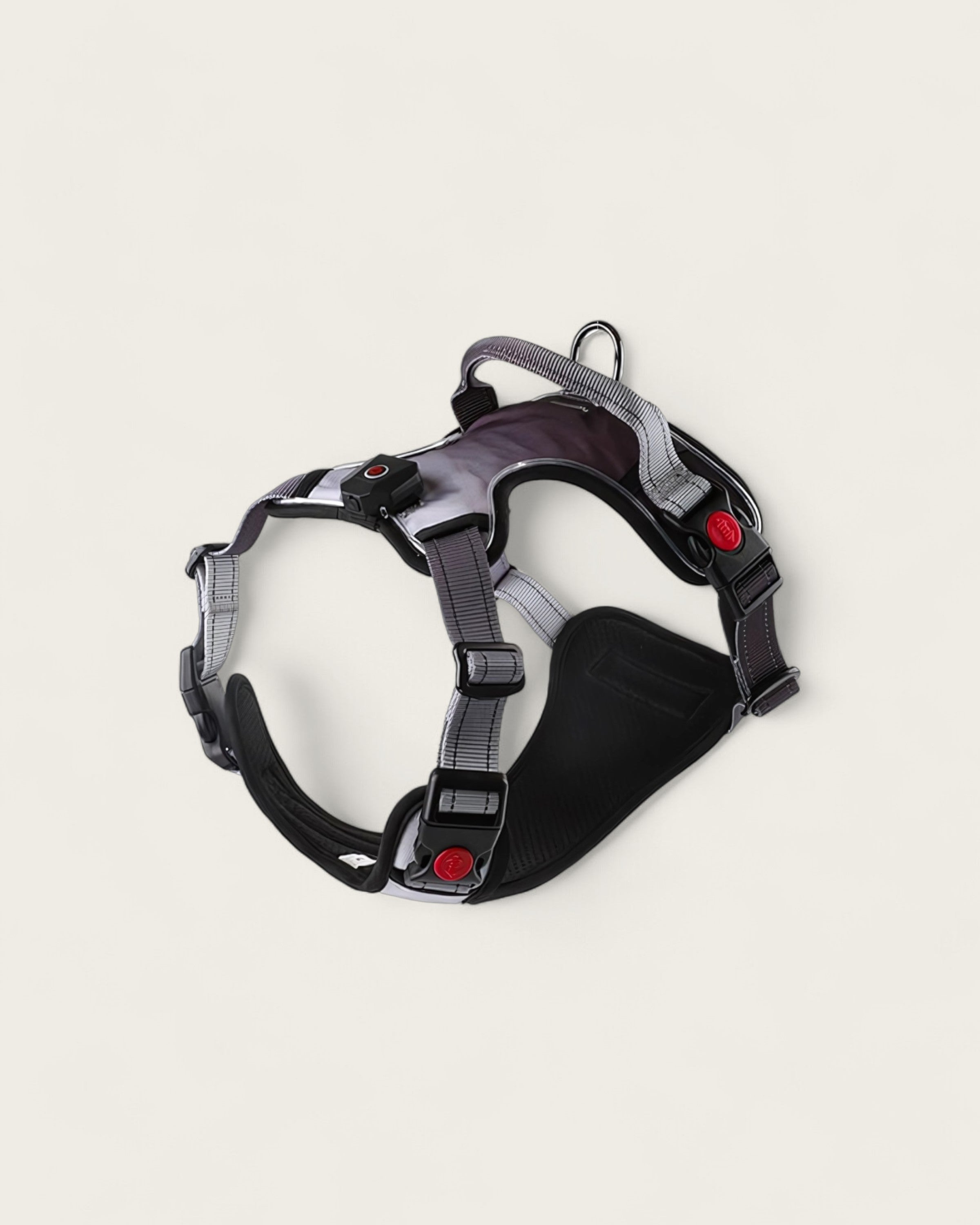 LED No-Pull Dog Harness Rainbow gray