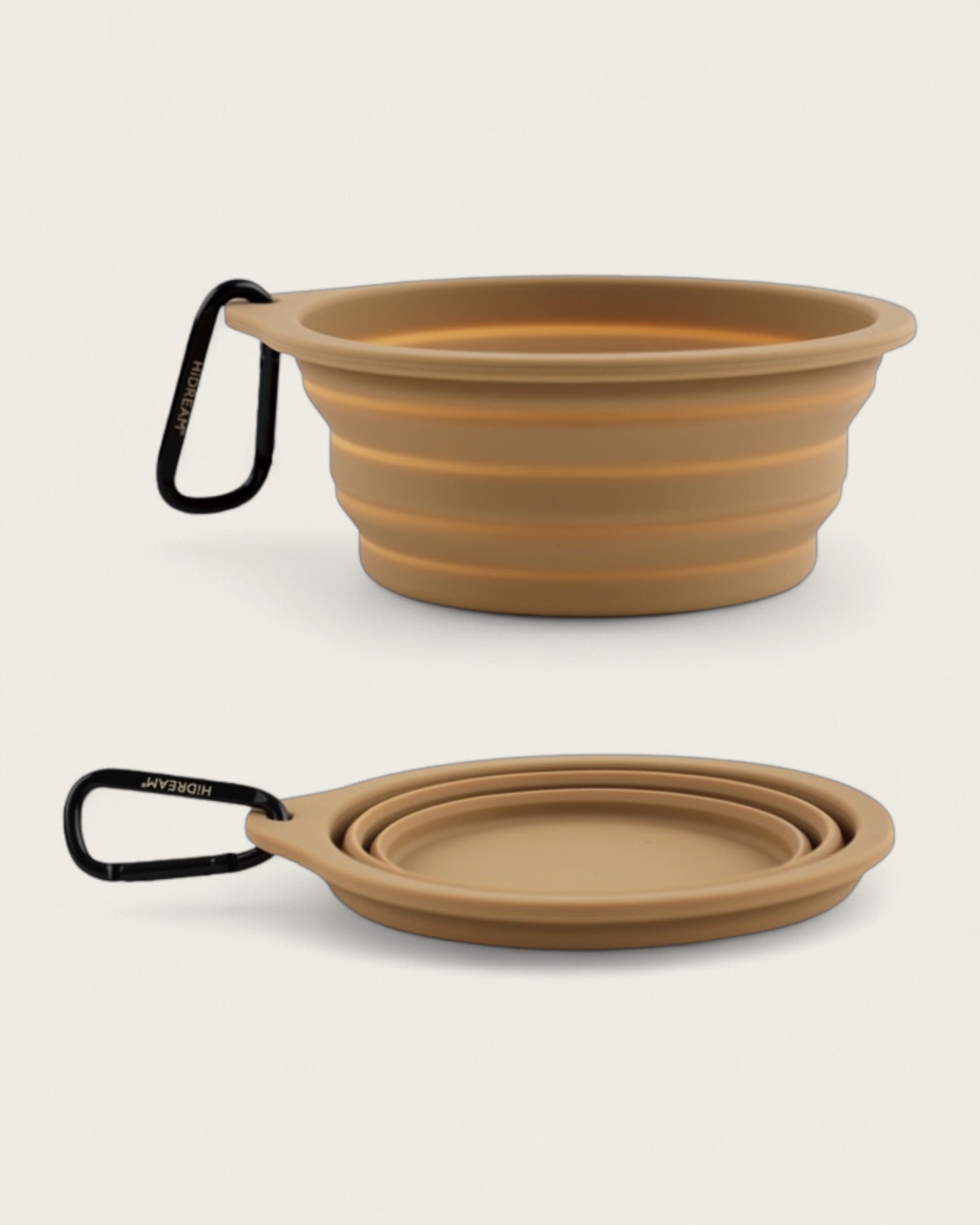 dog Silicone Travel Bowl brown - Bo&Hew