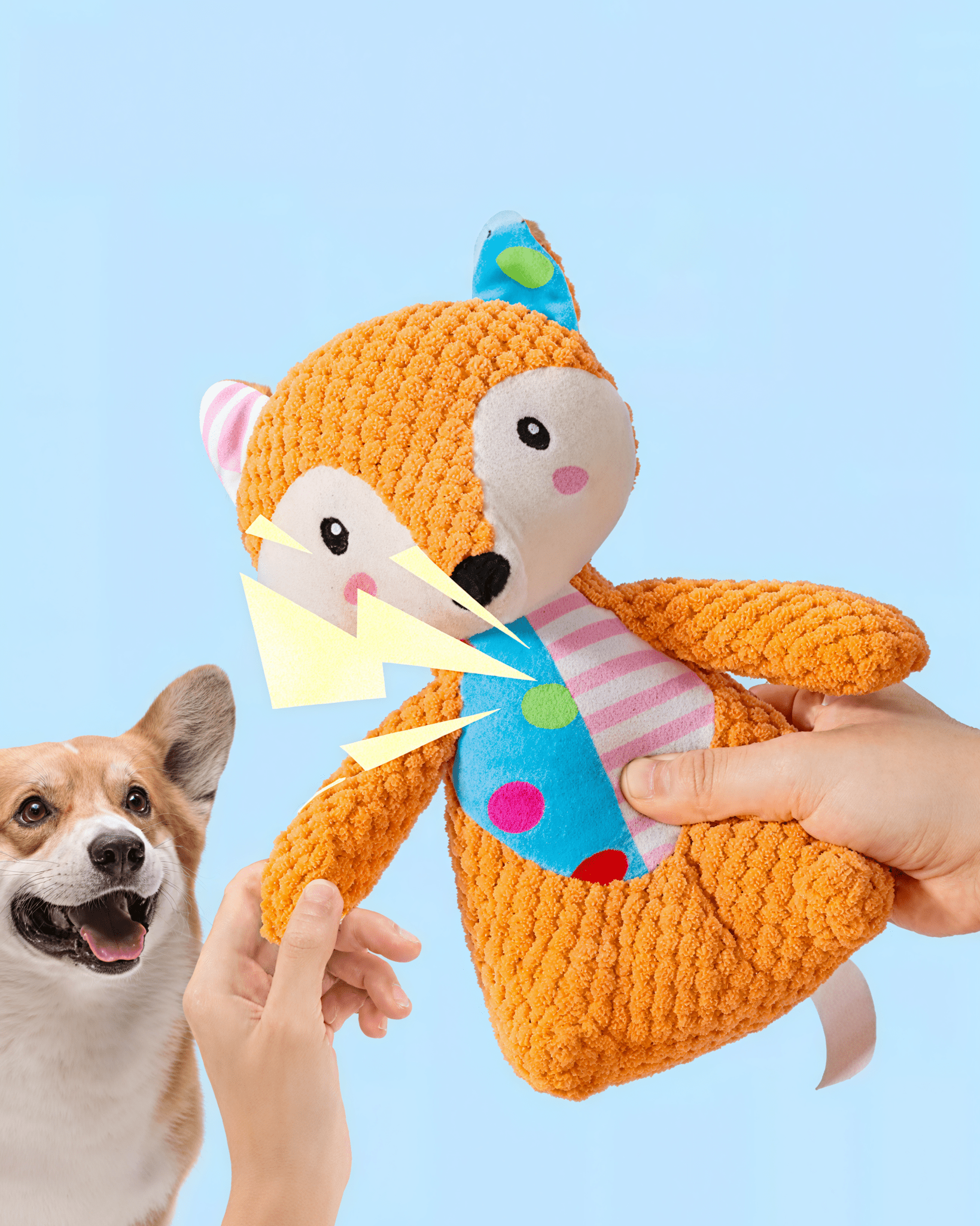 Interactive Plush Puzzle Dog Toy - Bo&Hew